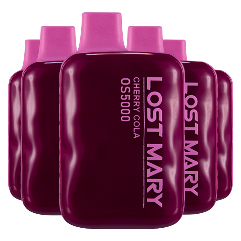 5 Pack Lost Mary Cherry Cola Disposable Vape Vaping.com Powered by Gopuff 5 Pack Lost Mary Cherry Cola Disposable Vape Vaping.com Powered by Gopuff
