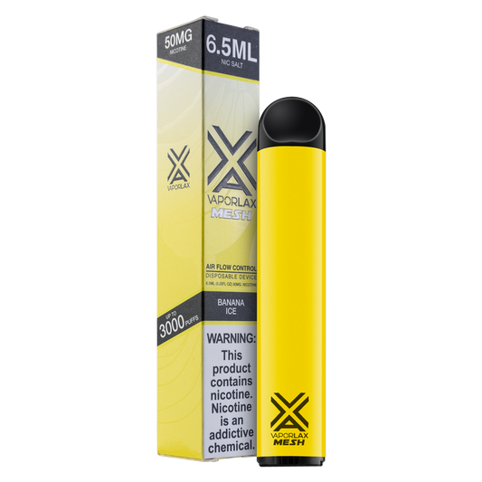 VaporLax Disposable Vape Banana Ice 50mg 6.5ml