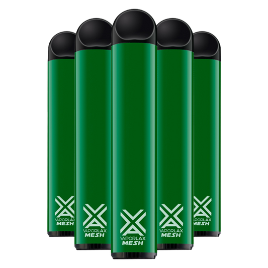 5 Pack VaporLax Disposable Vape Cool Mint 50mg 6.5ml