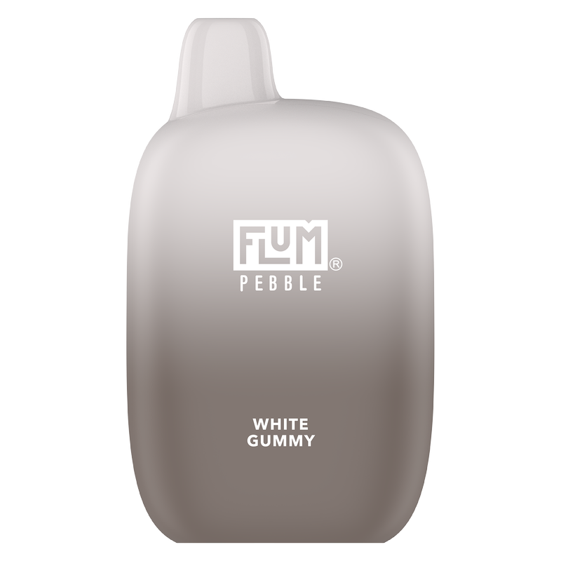 Flum Pebble White Gummy Disposable Vape 6000 Puffs