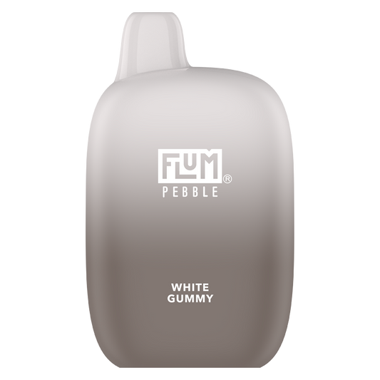 Flum Pebble White Gummy Disposable Vape 6000 Puffs