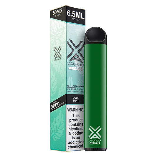 VaporLax Disposable Vape Cool Mint 50mg 6.5ml