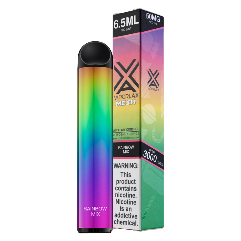 VaporLax Disposable Vape Rainbow Mix 50mg 6.5ml