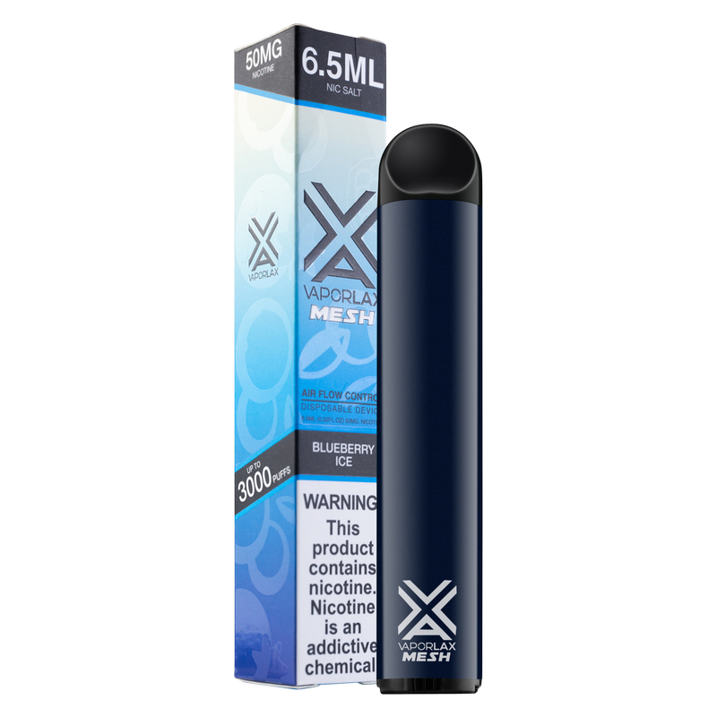 VaporLax Disposable Vape Blueberry Ice 50mg 6.5ml