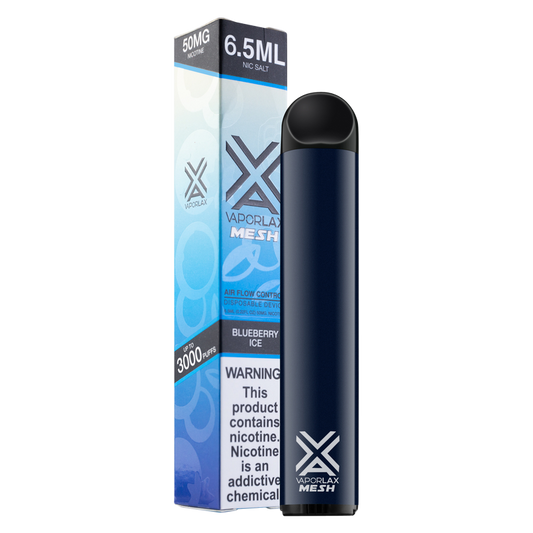 VaporLax Disposable Vape Blueberry Ice 50mg 6.5ml