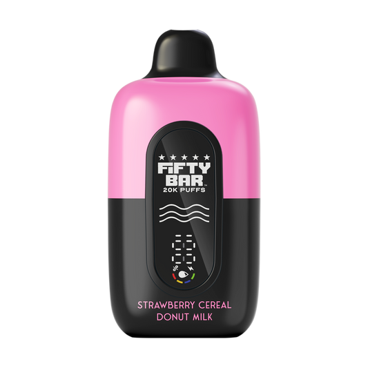 Strawberry Cereal Donut Milk Fifty Bar 20K Disposable Vape