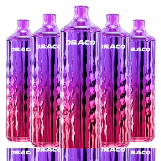 5 Pack VaporLax Draco Red Grape Disposable Vape 16ml