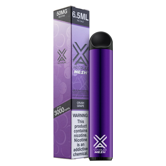 VaporLax Disposable Vape Crush Grape 50mg 6.5ml