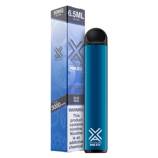 VaporLax Disposable Vape Blue Razz 50mg 6.5ml